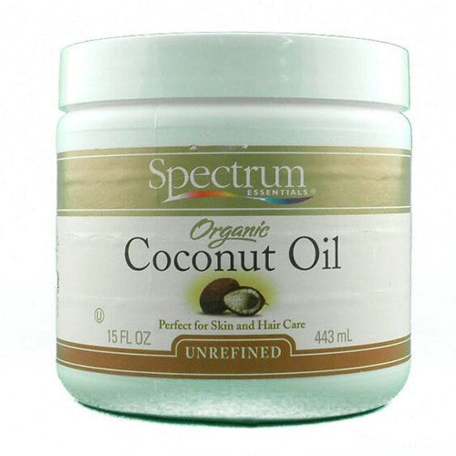 Spectrum Essentials Organic Coconut Oil, Unrefined - 15 Oz